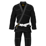 ARAKU ELITE BLACK WITH WHITE STITCHING BRAZILIAN JIU JITSU GI ( BJJ GI ) - Araku Sports