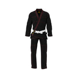 ARAKU ELITE BLACK WITH RED STITCHING BRAZILIAN JIU JITSU GI ( BJJ GI ) - Araku Sports