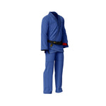 ARAKU ELITE BLUE WITH BLACK STITCHING BRAZILIAN JIU JITSU GI ( BJJ GI ) - Araku Sports