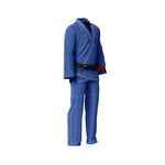 ARAKU ELITE BLUE WITH WHITE STITCHING BRAZILIAN JIU JITSU GI ( BJJ GI ) - Araku Sports